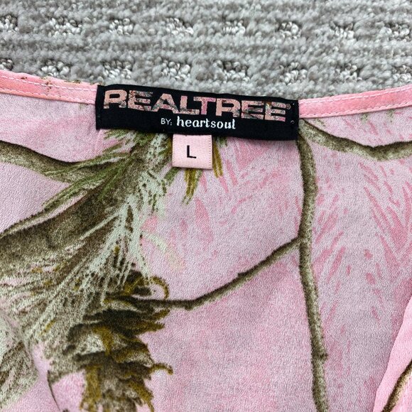 Real Tree by Heartsoul Pink Camo Mini Dress Women Size Large L All Over Print - Picture 4 of 8